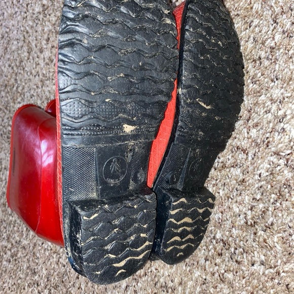 Lacrosse Red Rubber Rain Boots Size 5 - Picture 6 of 7